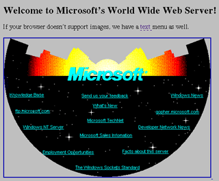 Microsoft, Home Page, 1994.
(http://www.microsoft.com)